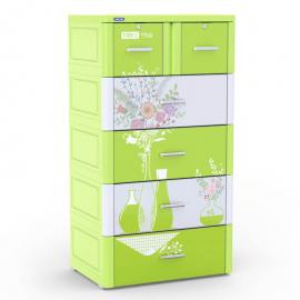 Tủ nhựa Tabi L 5 tầng - Lá bình bông