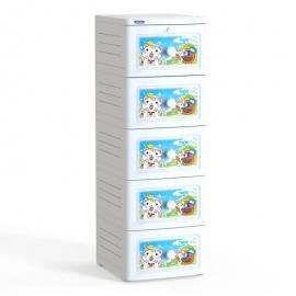 Tủ nhựa Tano 5 tầng Trắng