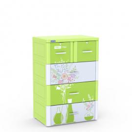 Tủ nhựa Tabi L 4 tầng - Lá bình hoa