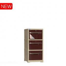 Tủ nhựa Sake 3 tầng Nâu