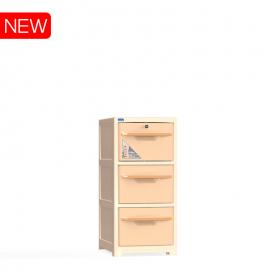 Tủ nhựa Sake 3 tầng Kem