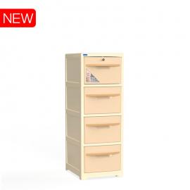 Tủ nhựa Sake 4 tầng Kem