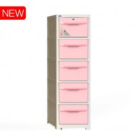 Tủ nhựa Sake 5 tầng Hồng