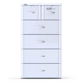 Tủ nhựa Tabi L 5 tầng trắng trơn