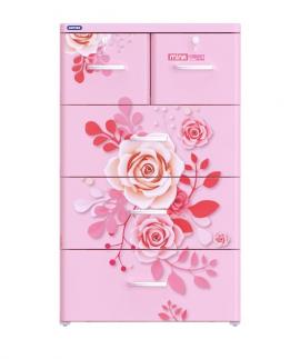 Tủ nhựa Mina 4 tầng Hồng