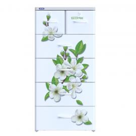 Tủ nhựa Mina 5 tầng Trắng hoa