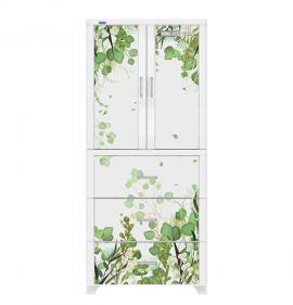 Tủ nhựa Wing 2 cánh 3 hộc - Trắng