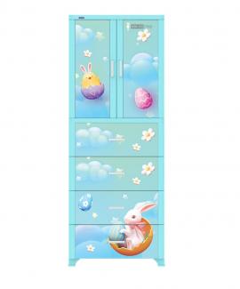 Tủ nhựa Wing 2 cánh 4 hộc - Dương