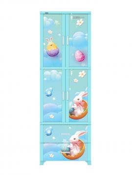 Tủ nhựa Wing 4 cánh 2 hộc - dương