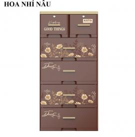 Tủ nhựa Kata 5 tầng nâu mới