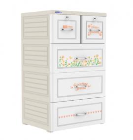 Tủ nhựa Tabi 4 tầng Trắng